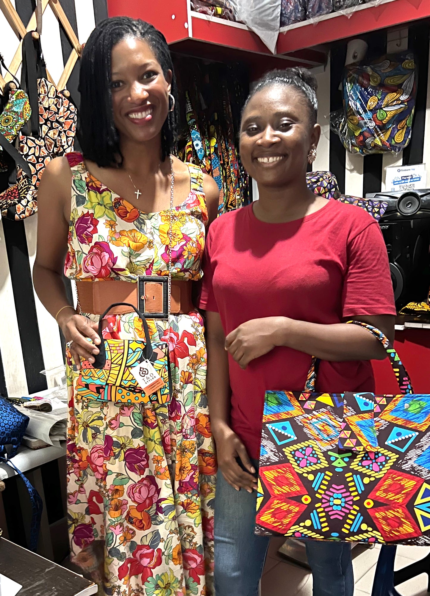 Ankara Thin Bangle Bracelets