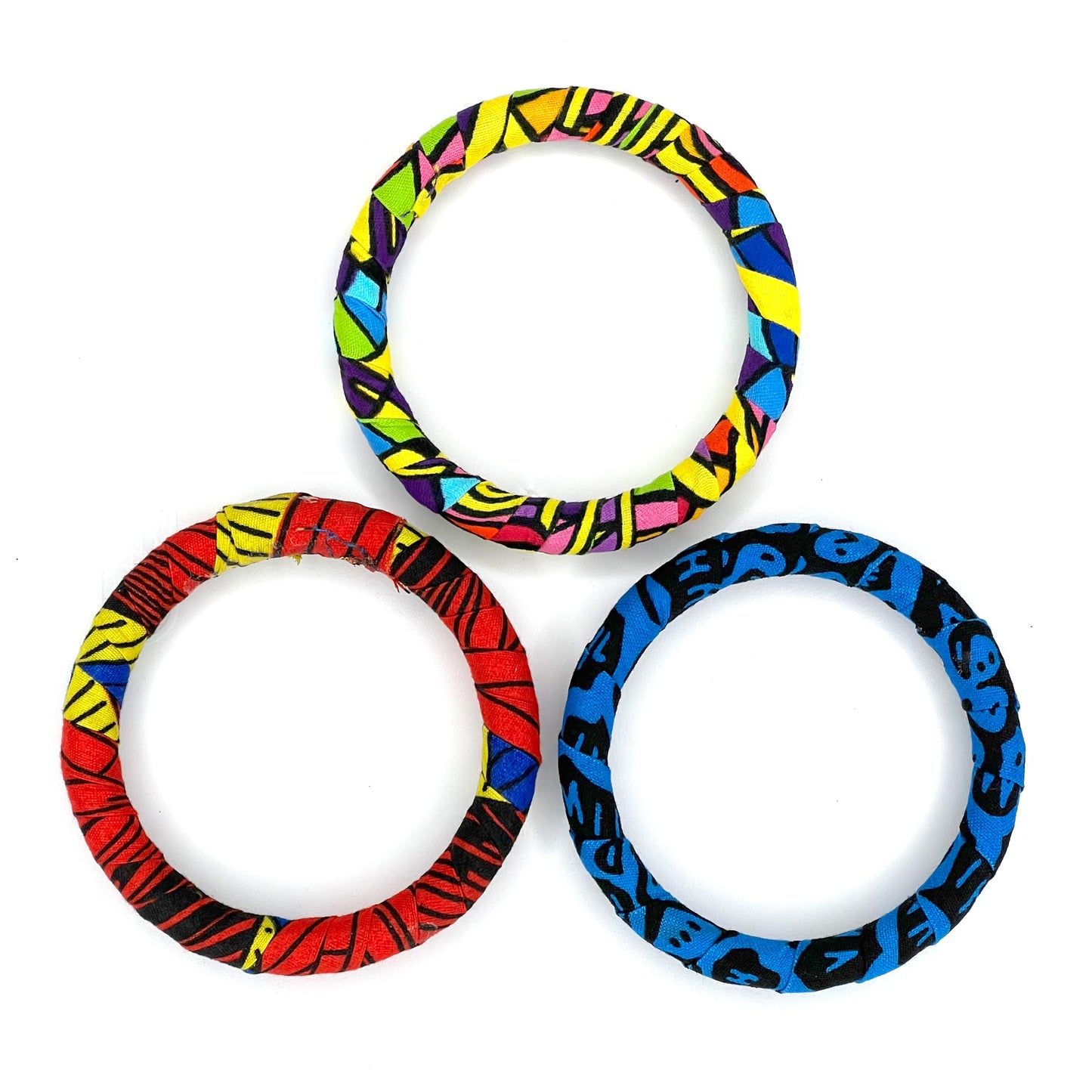 Ankara Thin Bangle Bracelets