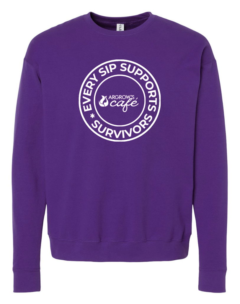 Argrow's Cafe Purple Sweater